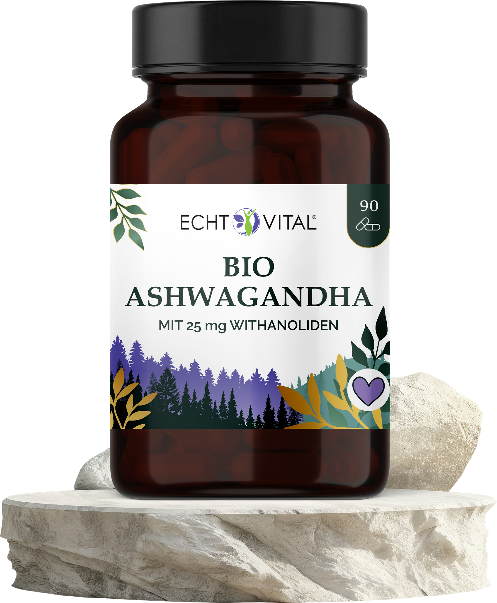 Bio Ashwagandha - ECHT VITAL Premium Qualität